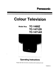 Panasonic TC-1471ZR Operating Instructions Manual