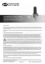Panorama Antennas B4BE-460-6-60 Installation Instructions Manual