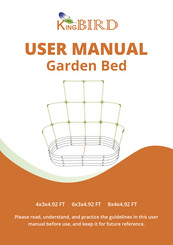 KING BIRD Garden Bed 4x3x4.92 FT User Manual