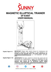 Sunny Health & Fitness SF-E3607 User Manual