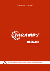 Taramps Bass 400 Instruction Manual
