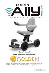 Golden Technologies ALLY SPORT GP305 Owner's Manual