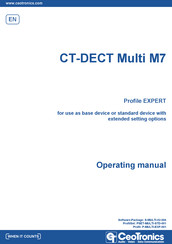 CeoTronics CT-DECT Multi M7 Operating Manual