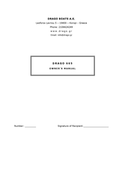 drago 665 Owner's Manual