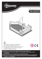 Outsunny 343-022V01 Assembly Instructions Manual