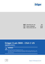 Dräger X-am 5600 CSA C US Instructions For Use Manual