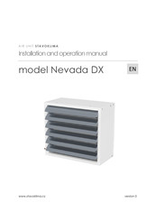 Stavoklima Nevada DX Installation And Operation Manual