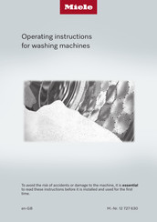 Miele WSD383 WCS Operating Instructions Manual