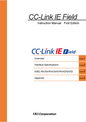 IAI CC-Link IE Field XSEL-SAXD Instruction Manual