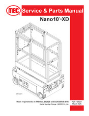 Mec Nano10-XD Service & Parts Manual