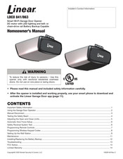 Linear LDCO 863 Homeowner's Manual