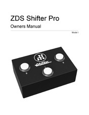 Zendrum ZDS Shifter Pro I Owner's Manual