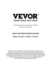 VEVOR YX-RGX04 Instructions Manual