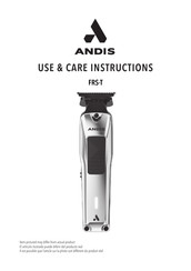 Andis FRS-T Use & Care Instructions Manual