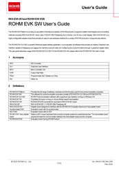 Rohm EVK SW Series User Manual