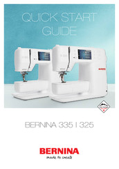 Bernina B 335 Quick Start Manual
