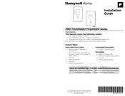 Honeywell Home PRO TH2110DV Installation Manual