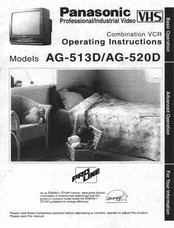 Panasonic PRO LINE AG-520D Operating Instructions Manual