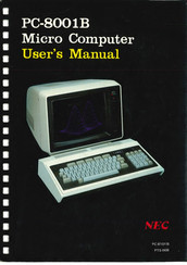 NEC PC-8001B User Manual