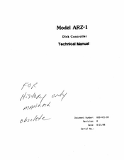 ZETACO ARZ-1 Technical Manual