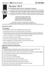 Henry Schein Maxima XL2 Instructions For Use Manual