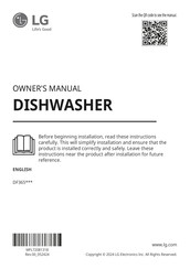 LG DF365FMS Owner's Manual