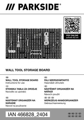 Parkside WO-15610 Instructions For Use Manual
