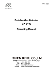 Riken Keiki GX-6100 Operating Manual