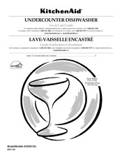 KitchenAid KUDS01DLWH2 Use & Care Manual