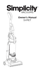 Simplicity SVPET Owner's Manual