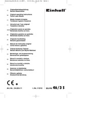 EINHELL BG-PM 46/3 S Original Operating Instructions