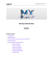 Logitech MX Keys Mini Quick Start Manual