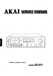 Akai CS-F11 Service Manual