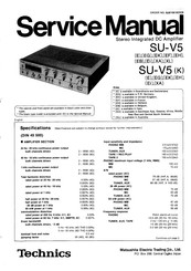 Technics SU-V5 - schematics Service Manual