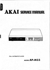 Akai AP-M33 Service Manual