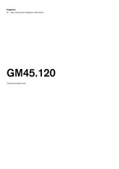 Gaggenau GM45.120 User Manual And Installation Instructions