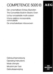 AEG COMPETENCE 5020B Operating Instructions Manual