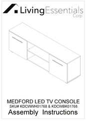 Living Essentials MEDFORD KDCWWH01768 Assembly Instructions Manual