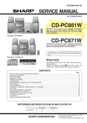 Sharp CD-PC881W Service Manual