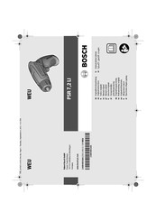Bosch WEU PSR 7,2 LI Original Instructions Manual