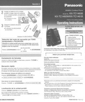 Panasonic KX-TC1461B - Cordless Telephone Operating Instructions Manual