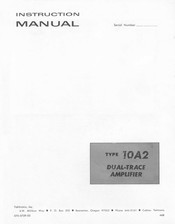 Tektronix 10A2 Instruction Manual