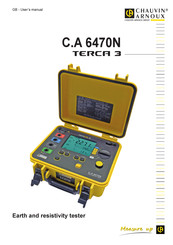 Chauvin Arnoux C.A 6470N TERCA 3 User Manual