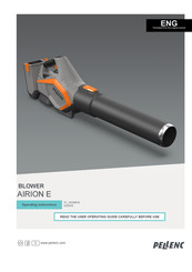 pellenc AIRION E Operating Instructions Manual