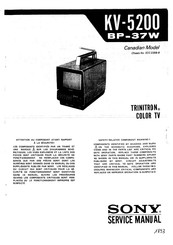 Sony TRINITRON BP-37W Service Manual