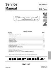 Marantz DV7100/U1B Service Manual