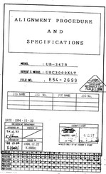 Uniden UBC3000XLT Alignment Procedure