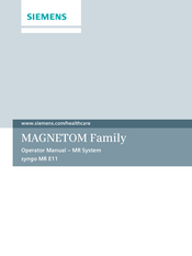 Siemens MAGNETOM Prisma fit Operator's Manual