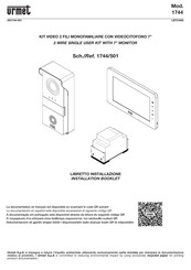urmet domus 1744/501 Installation Booklet