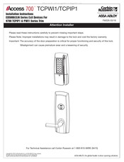Assa Abloy Corbin Russwin Access 700 ED500N Series Installation Instructions Manual